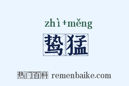 鸷猛是什么意思的图片